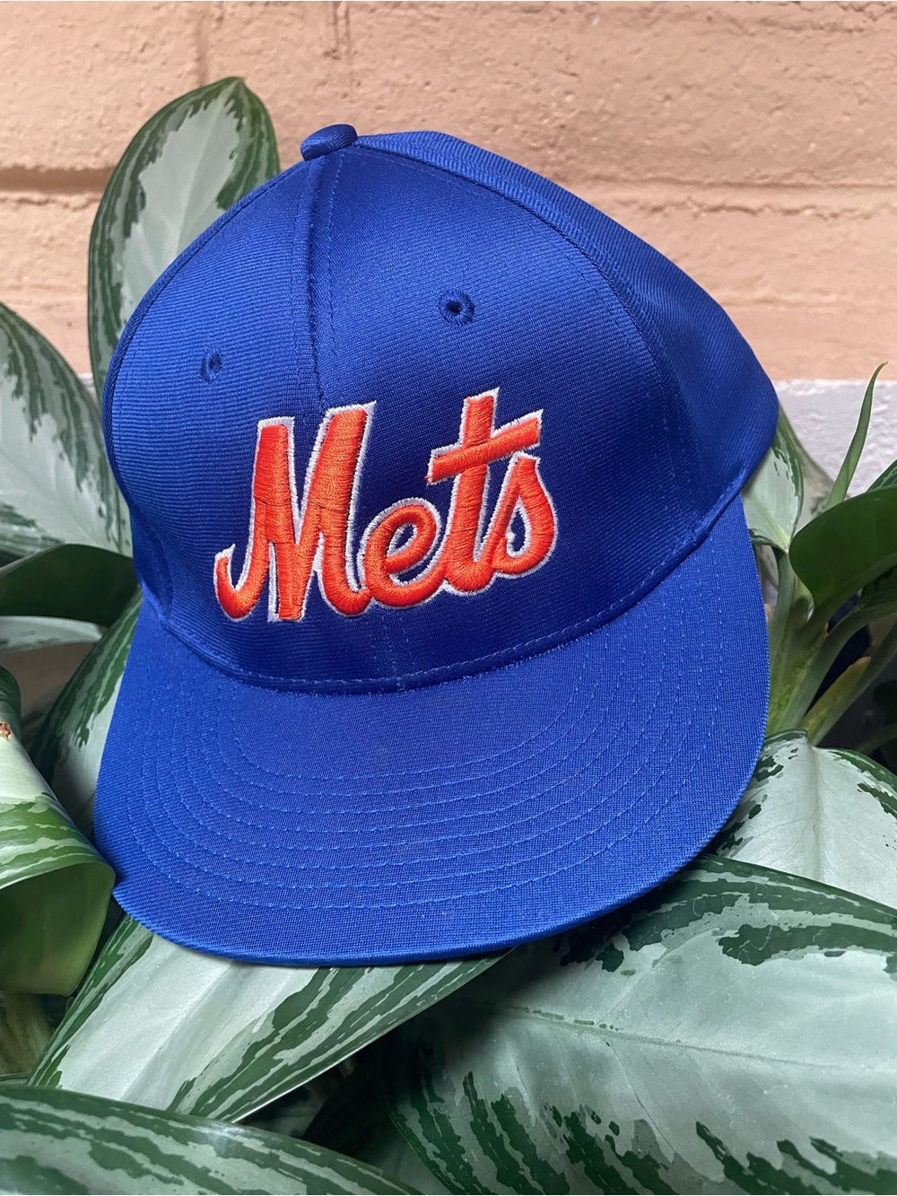 New York Mets Royal Blue Hat with Orange Script
